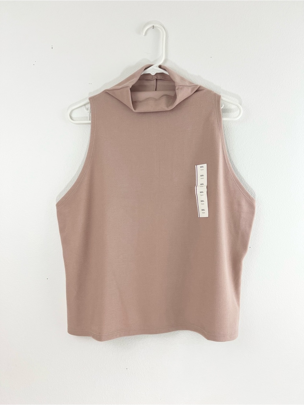 A New Day Mock Neck Sleeveless Knit Top Target Basic Clean Girl Style XXL
